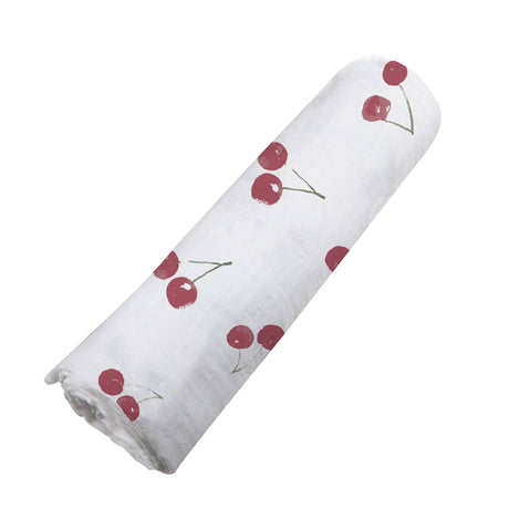 Sweetheart Cherry Bamboo Swaddle-3