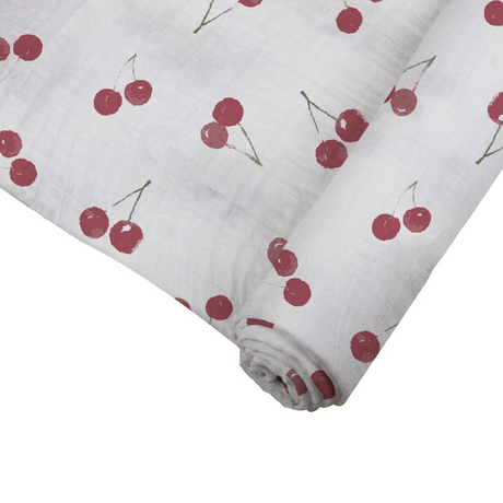 Sweetheart Cherry Bamboo Swaddle - Sumiye Co