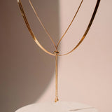 Snake Necklace, Versatile Necklace, Gold Jewelery
