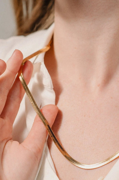 Snake Necklace, Versatile Necklace, Gold Jewelery