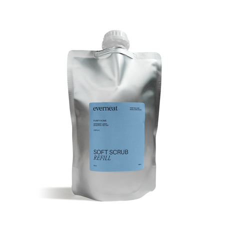 Everneat soft scrub refill packaging on a white background