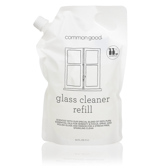 Glass Cleaner Refill Pouch, 34 Fl Oz by Common Good