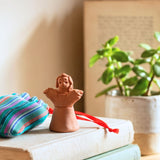 Terracotta Angelito with Pouch