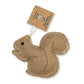 Rustic Jute Squirrel: Sustainable Eco Dog Chew Toy-0