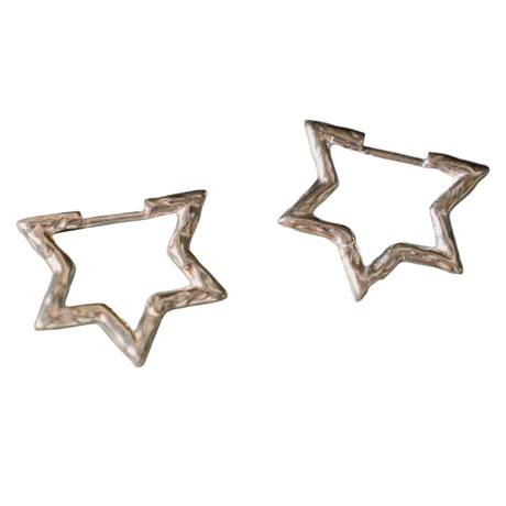 Star Earrings, 925 Sterling Silver Jewelery, Handmade Gift by Phoebe`s - Sumiye Co