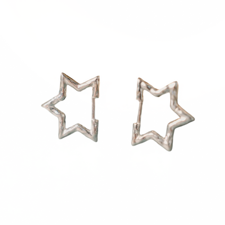 Star Earrings, 925 Sterling Silver Jewelery, Handmade Gift by Phoebe`s - Sumiye Co