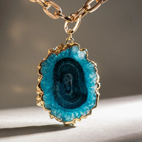 Statement Necklace with Natural Agate Phoebe`s  