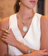 Statement Necklace with Natural Agate Phoebe`s  