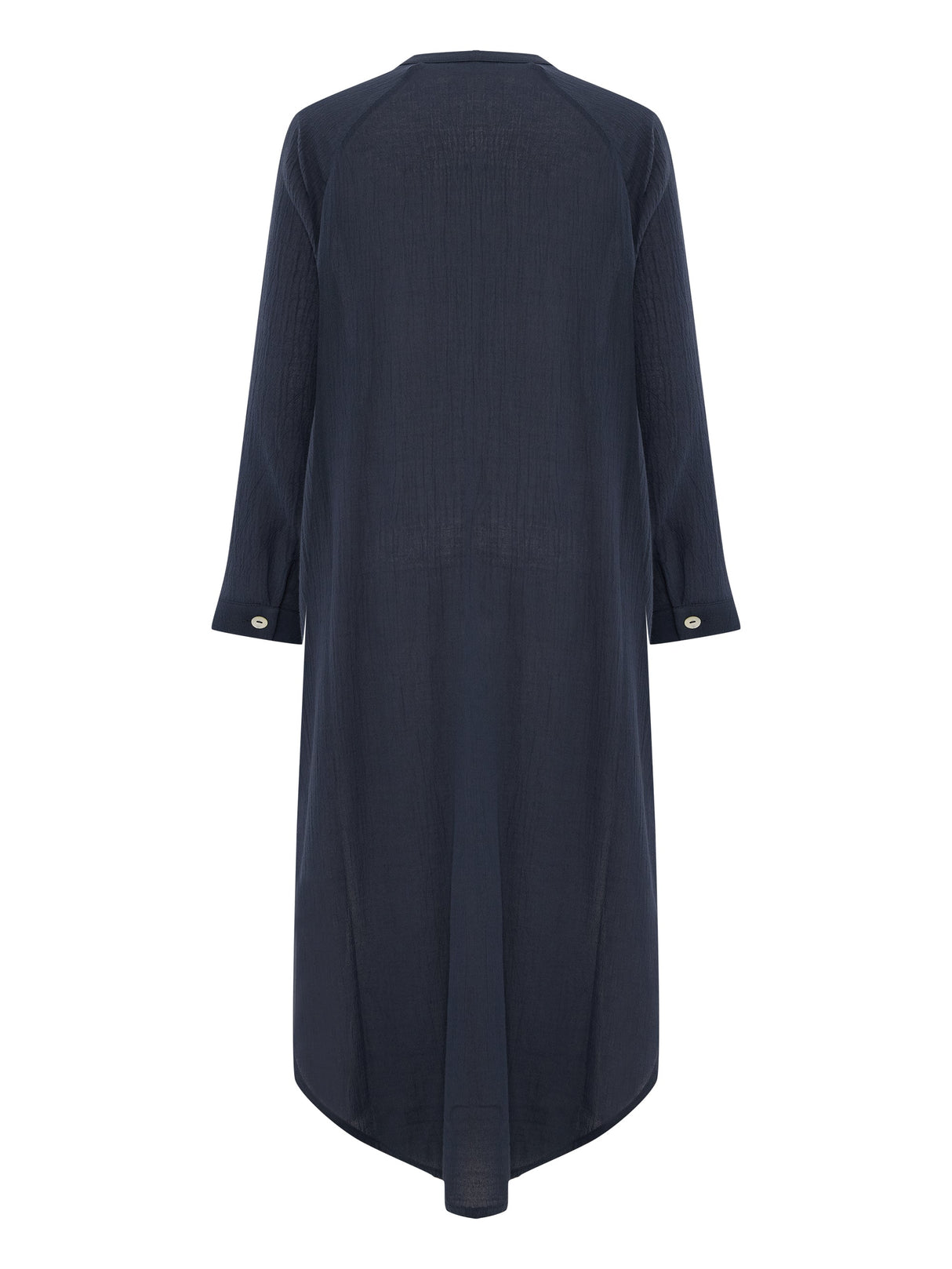 Terra Shirt Dress - Navy by The Handloom