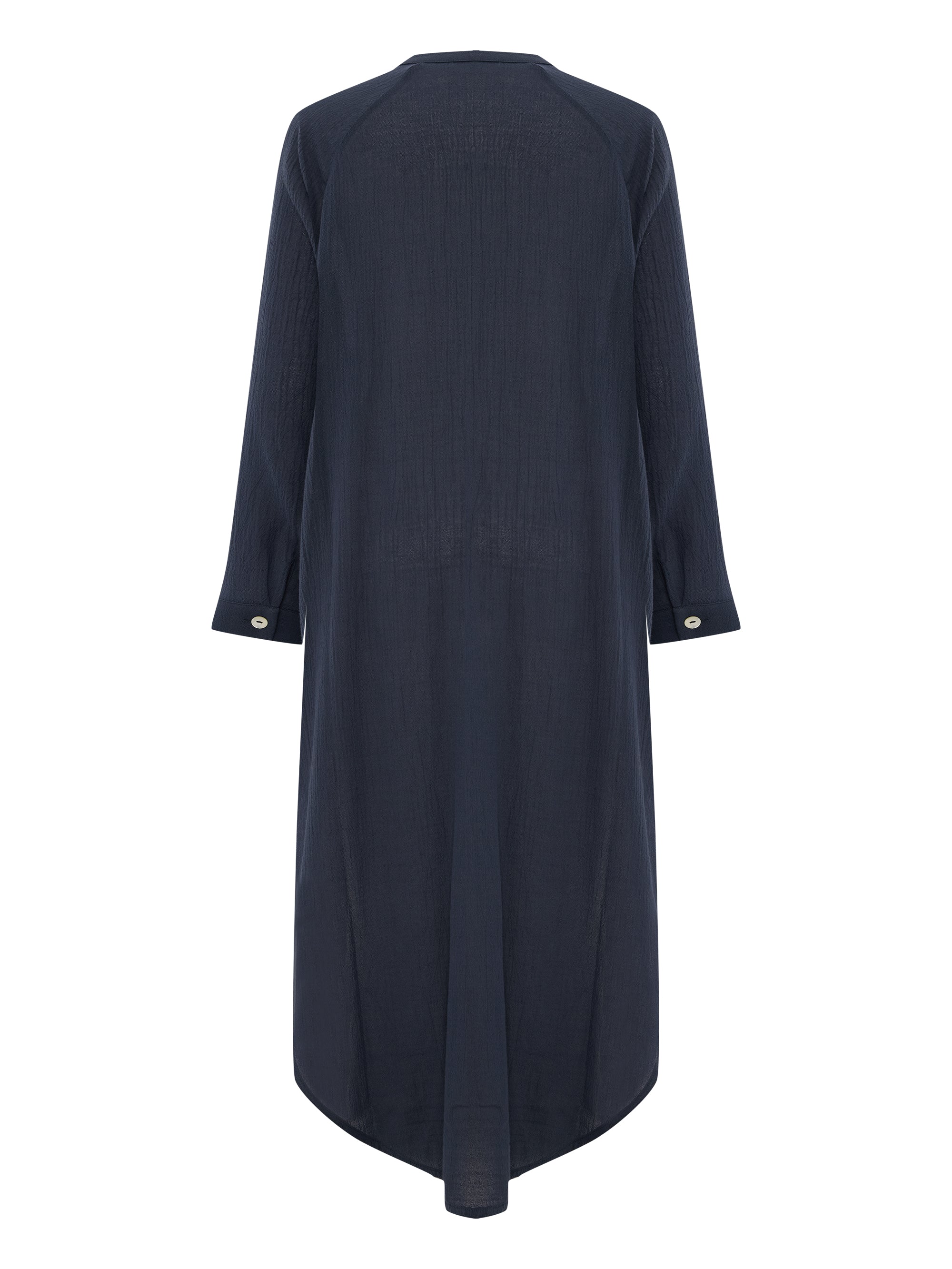 Terra Shirt Dress - Navy by The Handloom - Sumiye Co