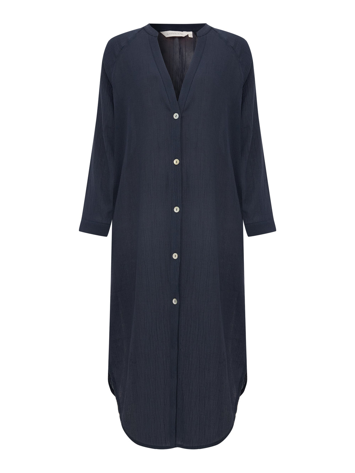 Terra Shirt Dress - Navy by The Handloom