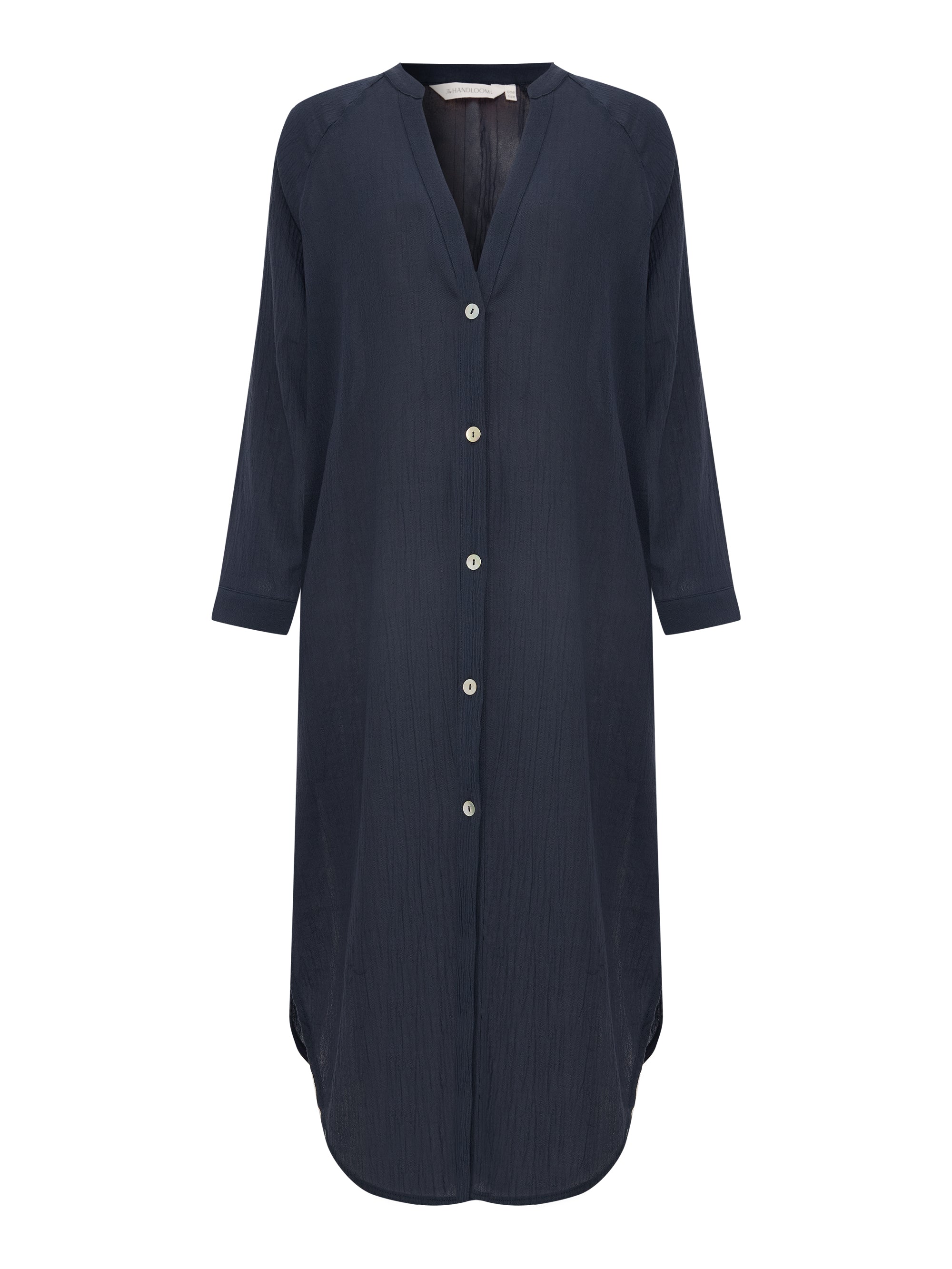 Terra Shirt Dress - Navy by The Handloom - Sumiye Co