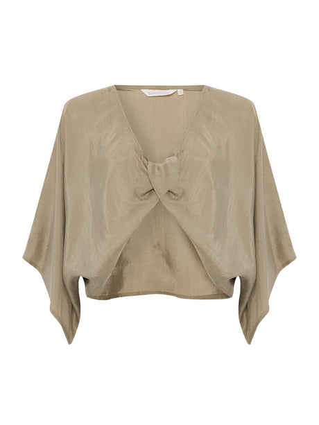 Lucid Knot Top - Khaki Green - Sumiye Co