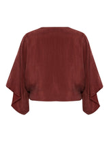 Lucid Knot Top - Burgundy - Sumiye Co