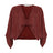 Lucid Knot Top - Burgundy - Sumiye Co