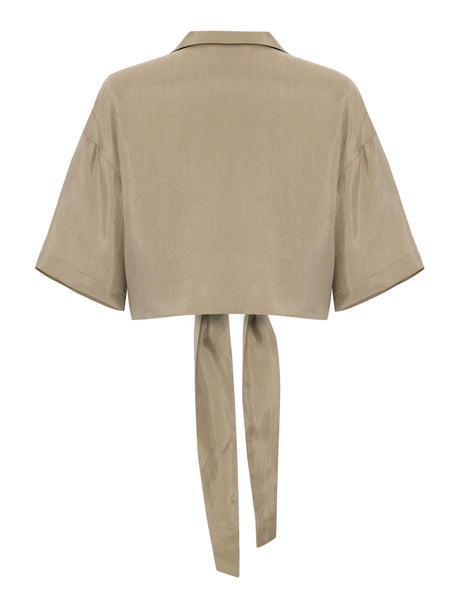 Lucid Tie Shirt - Khaki Green - Sumiye Co