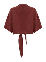 Lucid Tie Shirt - Burgundy - Sumiye Co