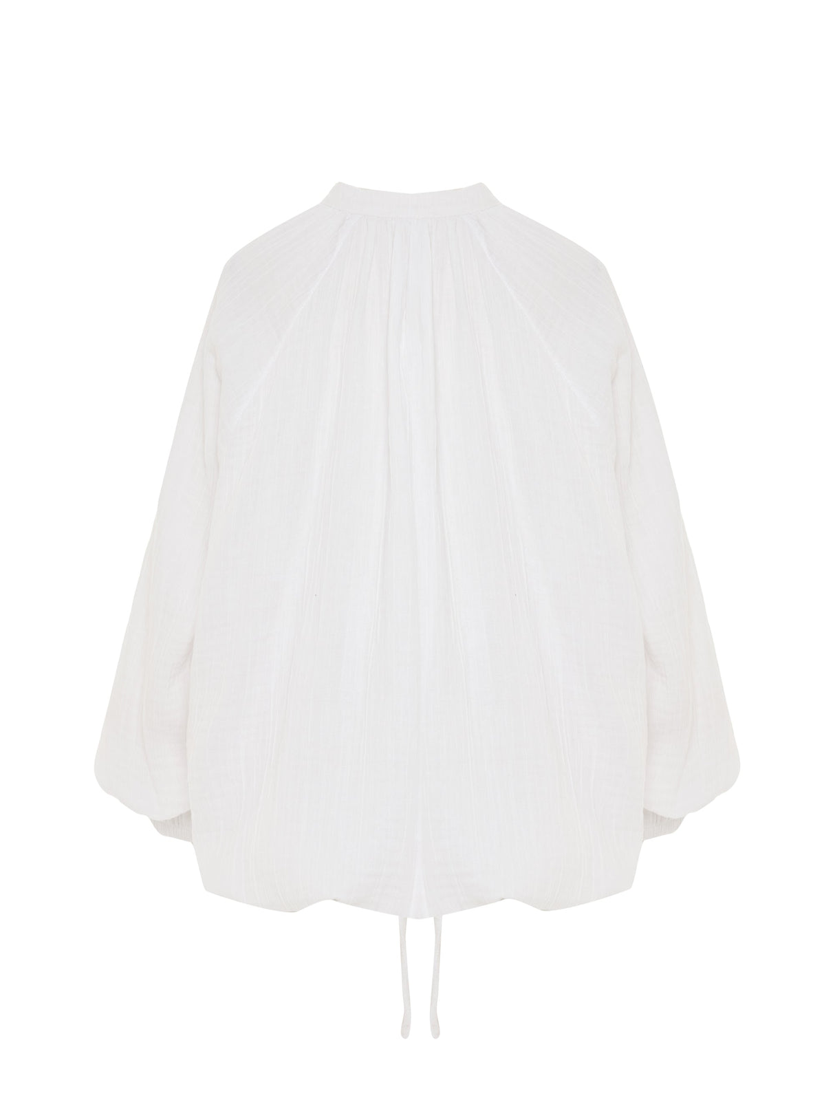 Kaya Buttoned Blouse - White - Sumiye Co