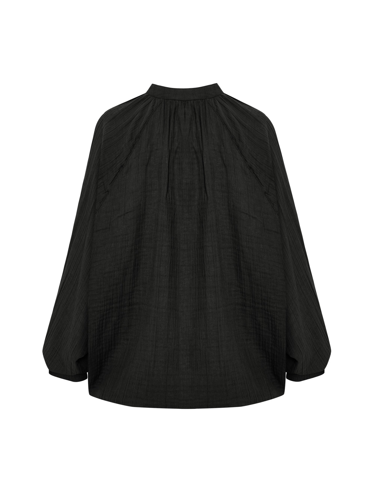 Kaya Buttoned Blouse - Charcoal - Sumiye Co