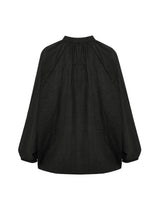 Kaya Buttoned Blouse - Charcoal - Sumiye Co