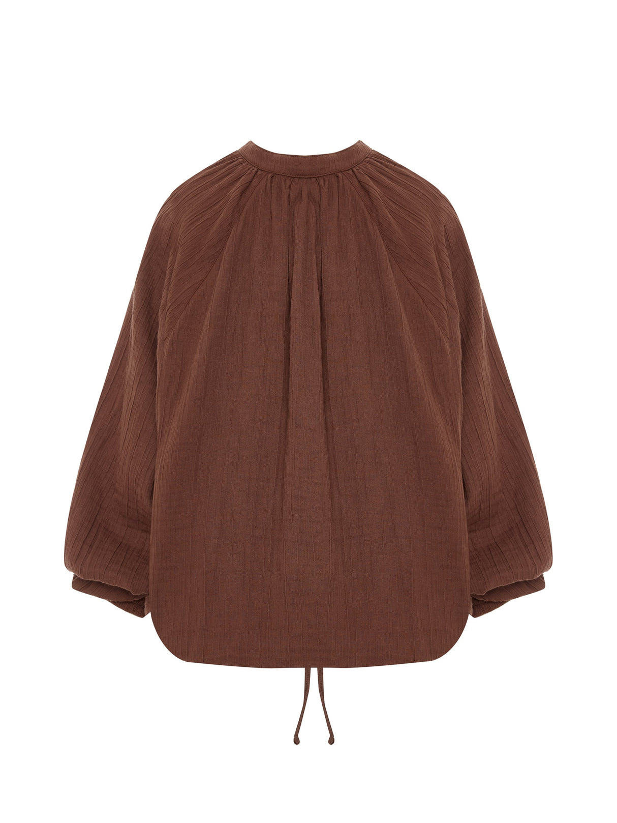 Kaya Buttoned Blouse - Terracotta - Sumiye Co