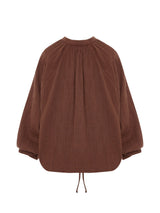Kaya Buttoned Blouse - Terracotta - Sumiye Co