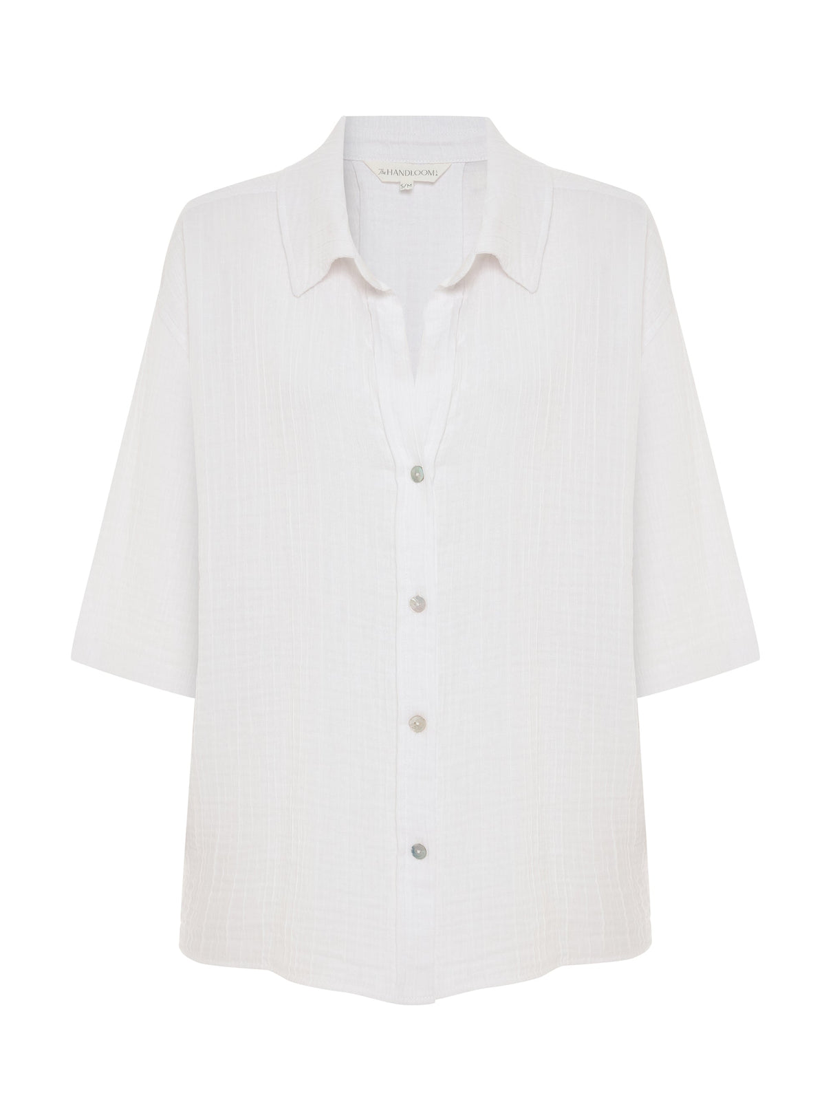 Kaya Boyfriend Shirt - White - Sumiye Co