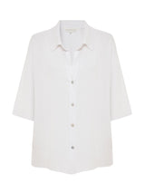 Kaya Boyfriend Shirt - White - Sumiye Co