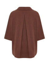 Kaya Boyfriend Shirt - Terracotta - Sumiye Co