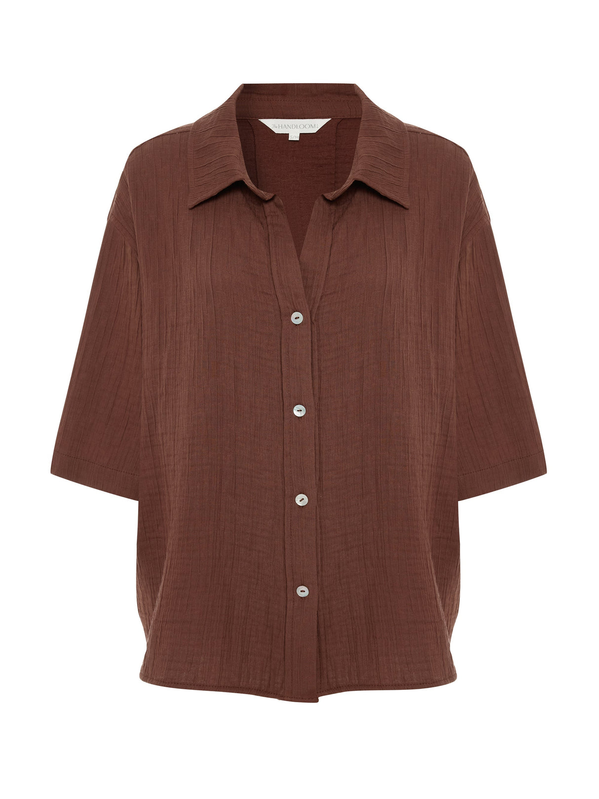 Kaya Boyfriend Shirt - Terracotta - Sumiye Co