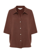 Kaya Boyfriend Shirt - Terracotta - Sumiye Co