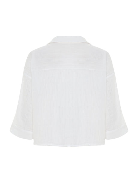 Aura Mini Shirt - White - Sumiye Co