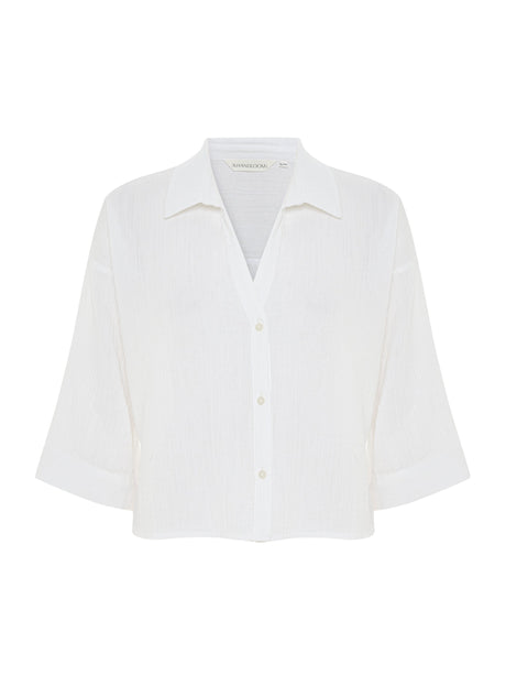 Aura Mini Shirt - White - Sumiye Co