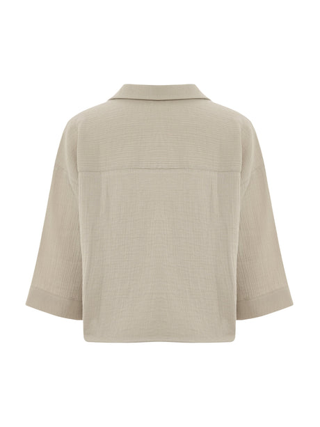 Aura Mini Shirt - Oatmeal - Sumiye Co