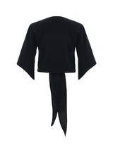 Aura Wrap Top - Black - Sumiye Co