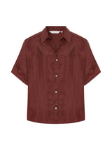 Lucid Flow Shirt - Burgundy - Sumiye Co
