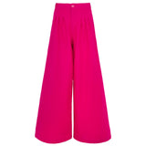 TAYLOR Wide-leg Palazzo Pants In Hot Pink - Sumiye Co