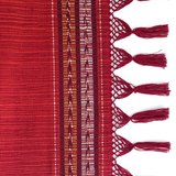 Handwoven Table Runner in Brick Arrow