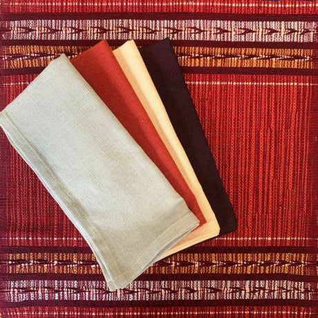 Handwoven Table Runner in Brick Arrow - Sumiye Co