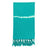 Teal Tie Dye Turkish Beach Towel-0