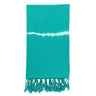 Teal Tie Dye Turkish Beach Towel-0