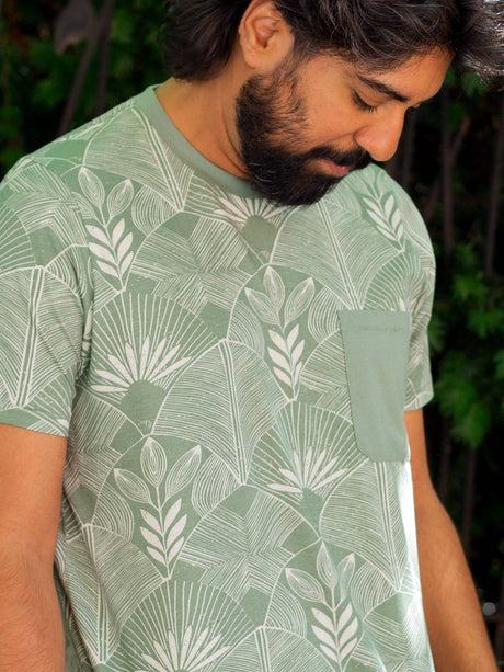 Deco Frond Pocket Tee - Sumiye Co