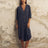 Terra Shirt Dress - Navy by The Handloom - Sumiye Co