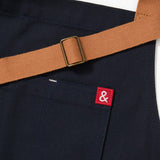 The Essential Apron - Midnight Blue Cotton Canvas