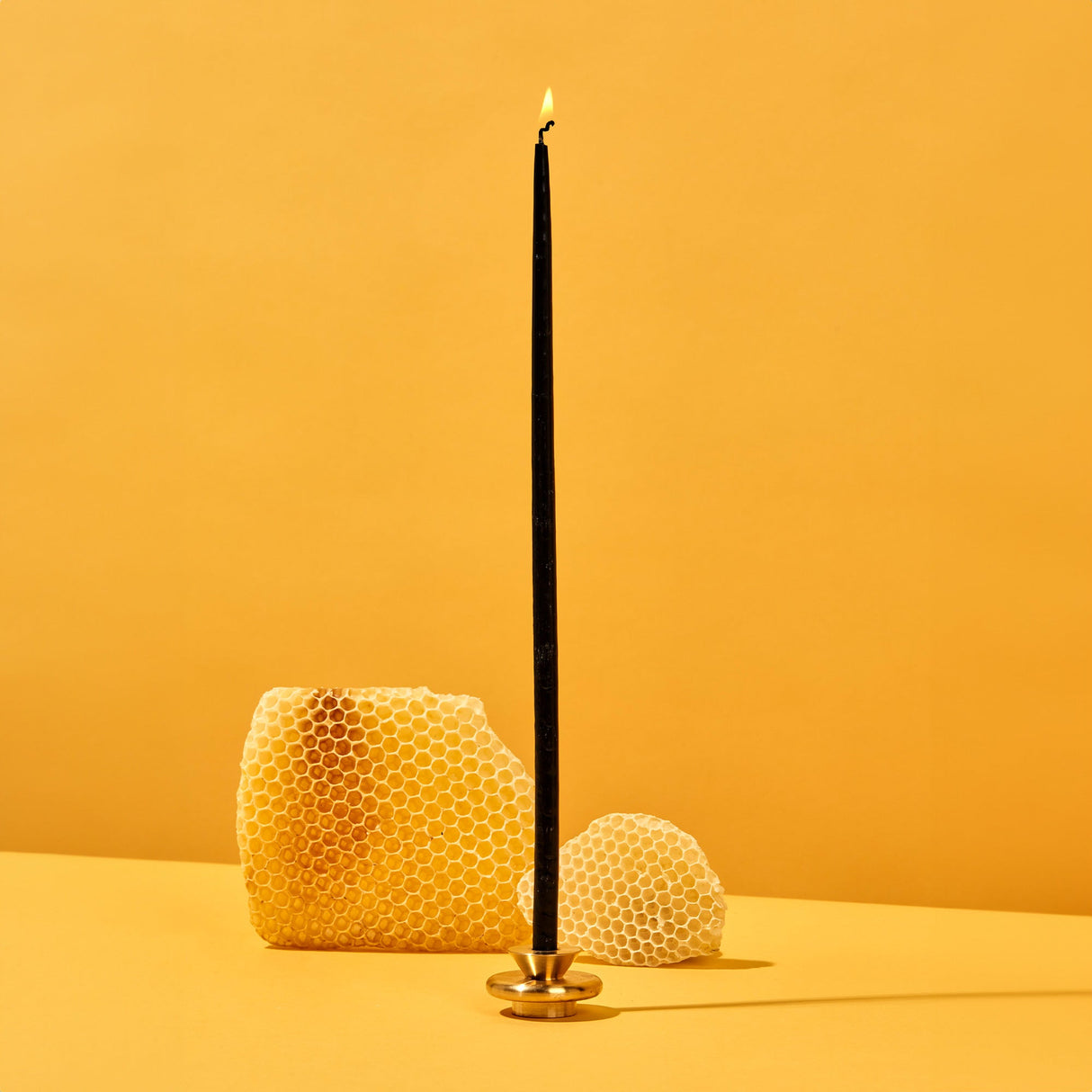 Thin Beeswax Candles - Black - Sumiye Co