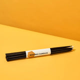 Thin Beeswax Candles - Black - Sumiye Co
