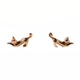 Tiny Cat Earrings: Delicate Minimalist Design by Phoebe`s