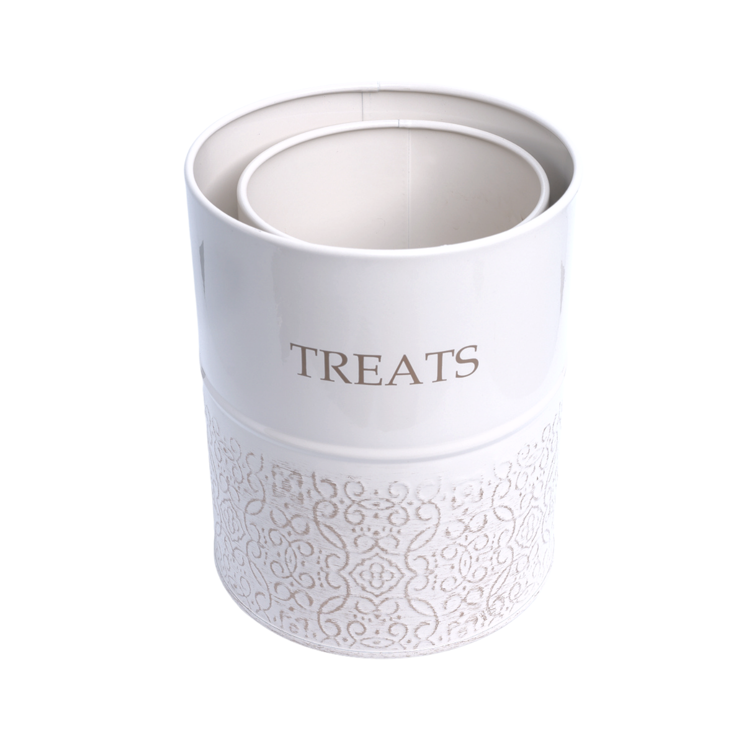 Dog Treat Canister - White Swan (Set of 2)-2