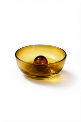 Tres Palos Amber Bowl | Artisanal Glasswork Decor
