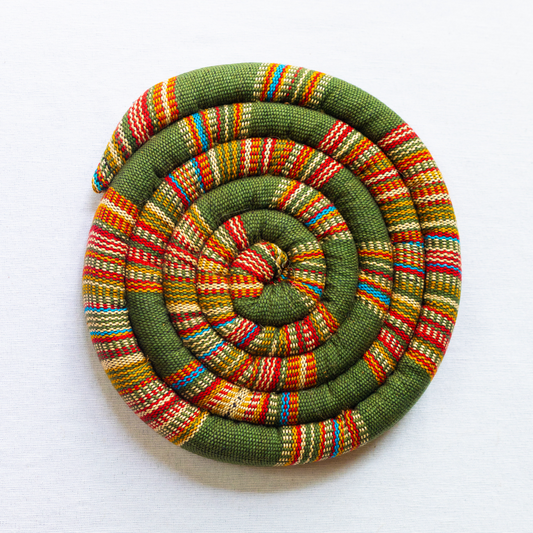 Large Spiral Spiced Trivet by Upavim Crafts
